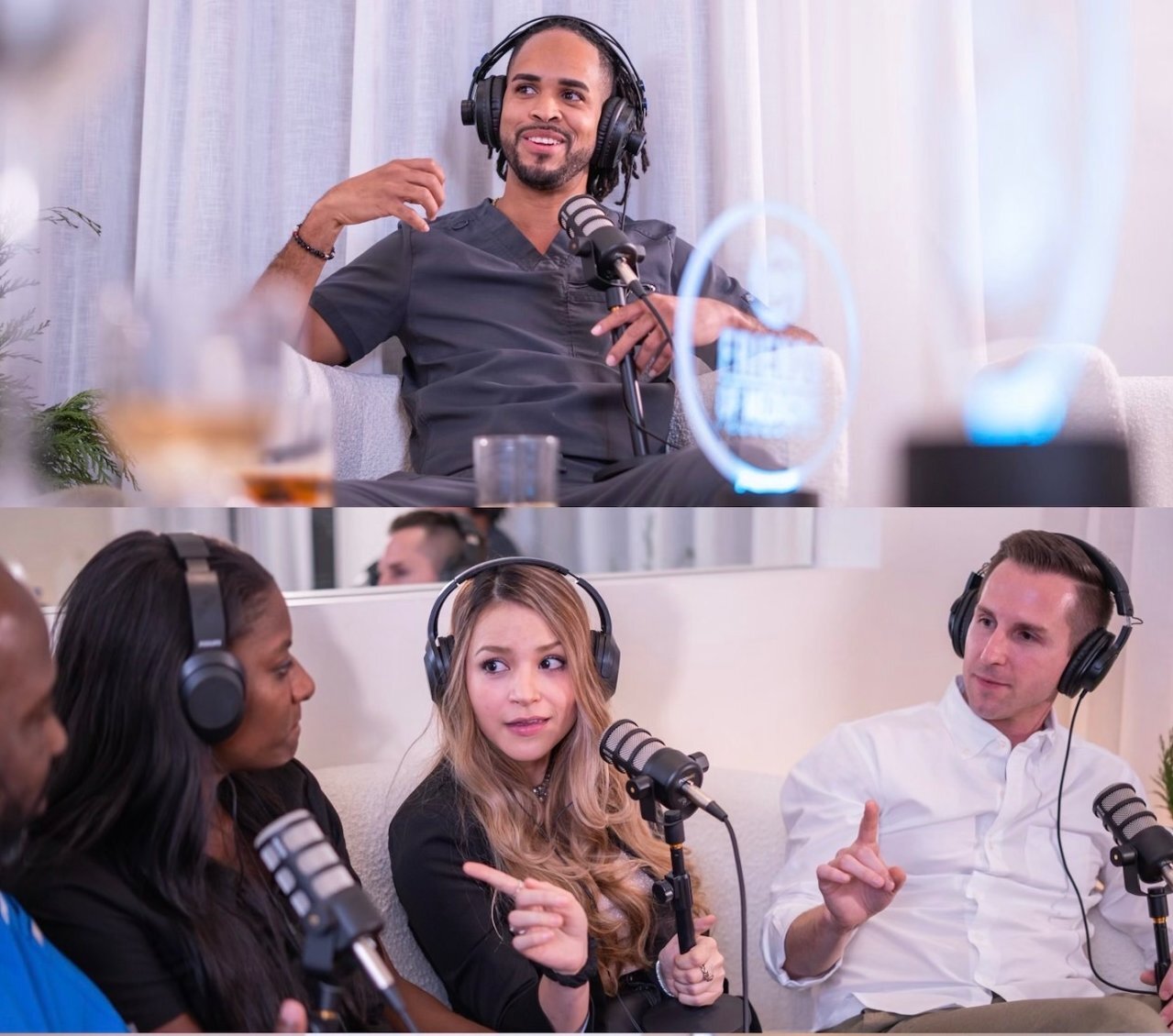 Behind the Scrubs podcast recording
